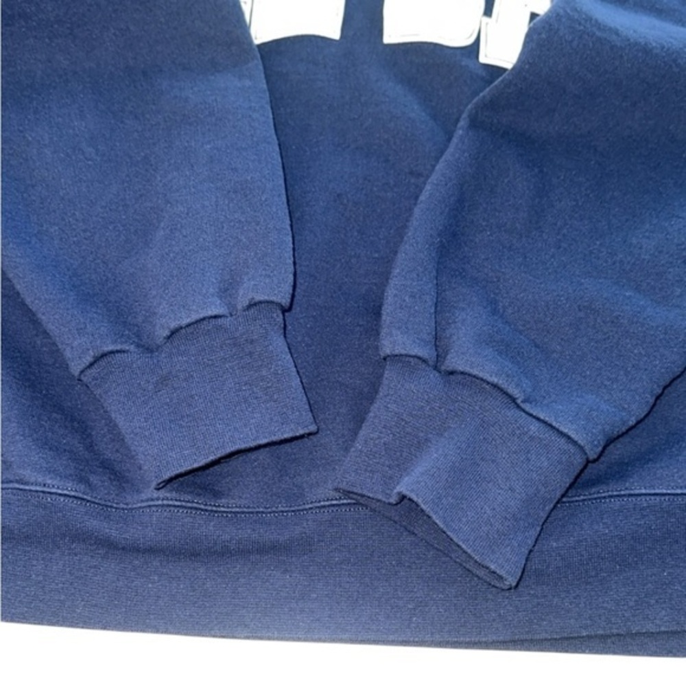 THE BAR‎ Navy & White Varsity Pullover Sweatshirt Large - Picture 6 of 9